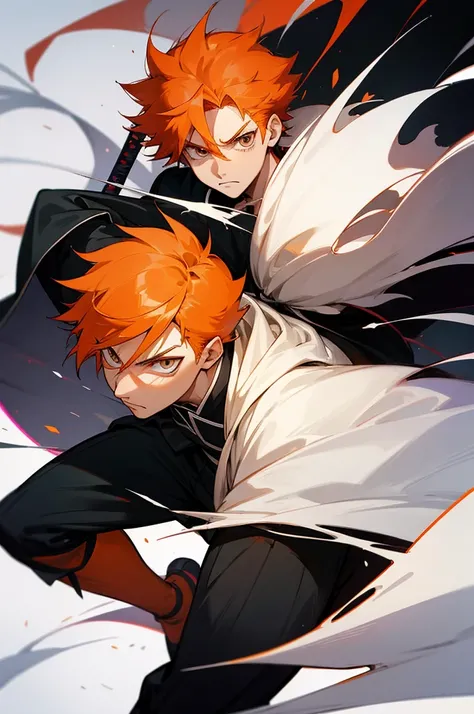 , Ichigo from bleach anime, anime boy, anime art, anime boy, anime, anime, anime, boy, boy, boy, boy, boy, boy, boy, boy, orange - haired anime boy, handsome guy bleach art slayer art, clean detailed anime art, male anime character, detailed digital anime ...