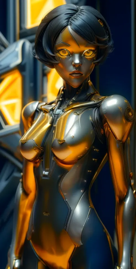 1 girl, solo, (look at viewer), ((Best quality)), ((masterpiece)), (detailed:1.4), ((upper body)), 3D, an image of a beautiful cyberpunk female,HDR (High Dynamic Range), Ray Tracing,NVIDIA RTX,Super-Resolution,Unreal 5,Subsurface scattering,PBR Texturing,P...