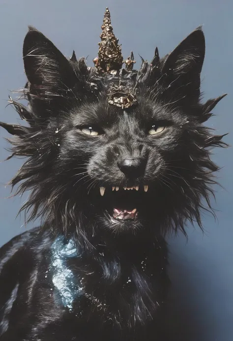 fashion photography of lovecraftian cat