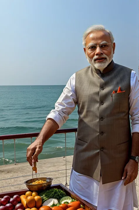 Narendra modi as sea seller 