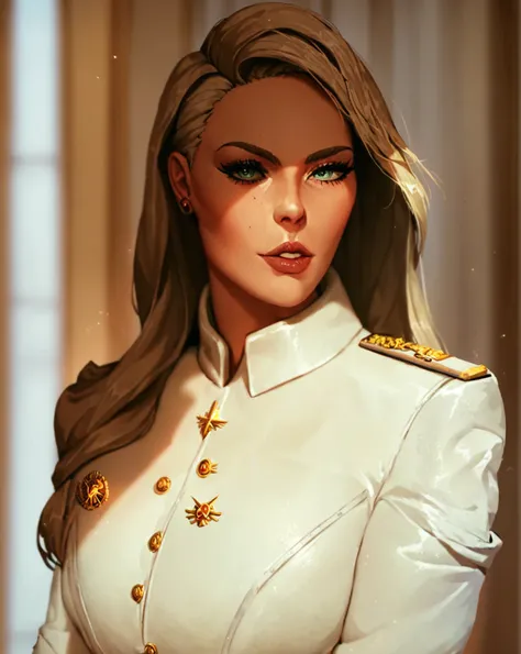 score_9, score_8_up, score_7_up, score_6_up, score_5_up, score_4_up, source_anime, melania trump 1girl seductive gorgeous female platinum blonde, solo,, warhammer_40k_commissar, girl, white uniform, hentai
 