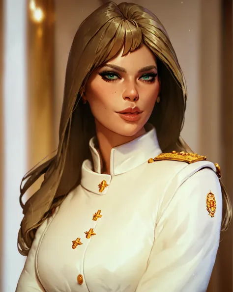 score_9, score_8_up, score_7_up, score_6_up, score_5_up, score_4_up, source_anime, melania trump 1girl seductive gorgeous female platinum blonde, solo,, warhammer_40k_commissar, girl, white uniform, hentai
 