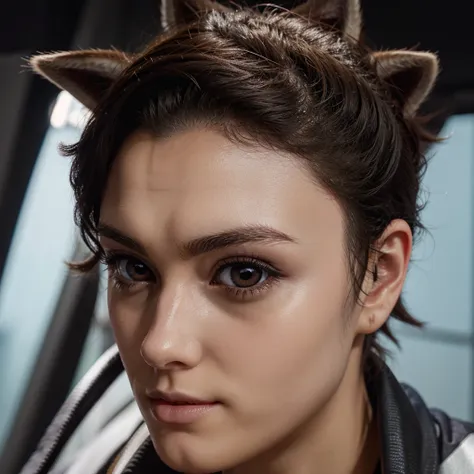 persona 5 cut in featuring close up of a raccoons eyes and nose