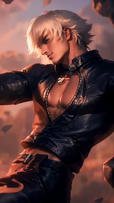 ((High quality)), ((masterpiece)), ((highly detailed)), perfect face, realistic, ((man)), ((Asian)), black hair, comma hair style, ((shirtless)), street, ((handsome)), detailed eyes, beautiful detailed nose, realistic body, realistic light, comfortable exp...