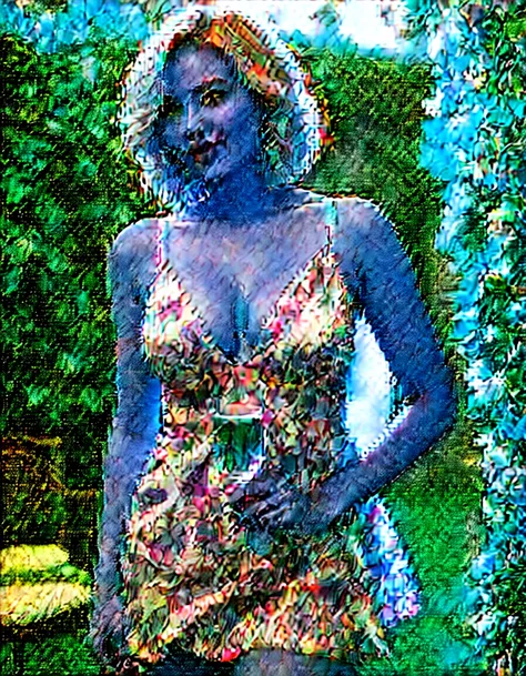 shy girl, hair covering her eyes, wearing a very short sun dress, bashful pose, upskirt, there is a shy woman in a very provocative pose wearing a pretty sundress standing at a garden party holding a glass of champagne with panties showing, candid pose, ca...