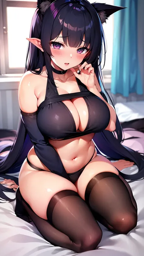 beautiful girl、cute、Big Breasts、Sexy Style、Completely naked、Succubus、Provocative pose