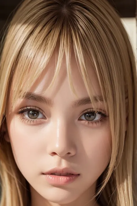 female　Blonde　eyes are brown
