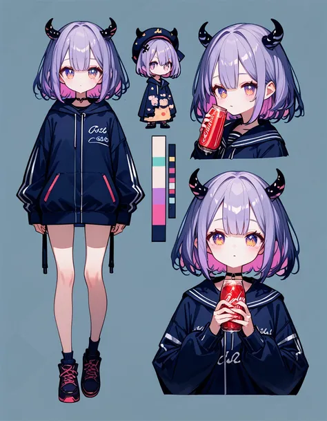 score_9,score_8_up,score_7_up,score_6_up,score_5_up, ,, highres,8k,official art, pale skin, shiny skin, full body, character chart,coca-cola,(((personification))),loli,cute,kawaii,virtual youtuber,  