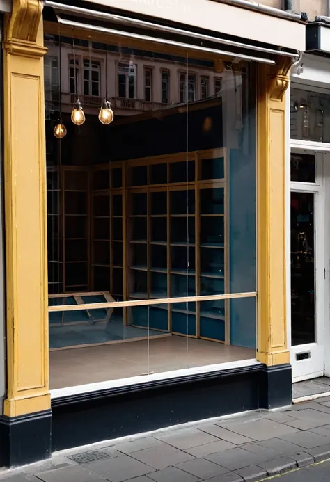 photo of an empty shop window 