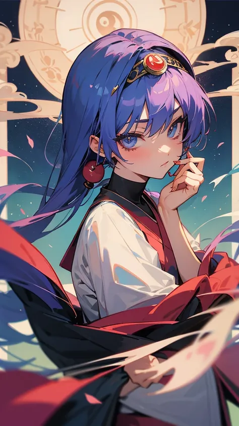 Anime style beautiful fortune teller