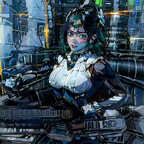 ((best quality)), ((masterpiece)), (detailed:1.4), 3d, image of a beautiful cyberpunk woman,hdr (high dynamic range),ray tracing...