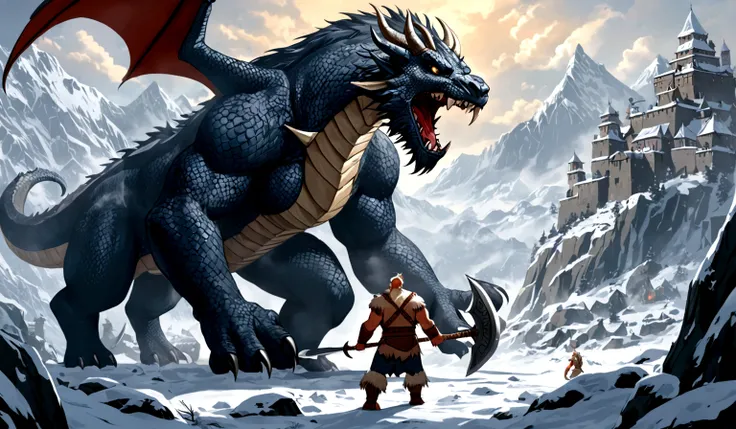 Bjorn, the strongest and most fearless warrior of the tribe, was always ready to face any danger. When rumors of a fearsome dragon reached the village, Bjorn volunteered to confront the beast. Armed with his mighty axe, he ventured into the dragon’s lair, ...