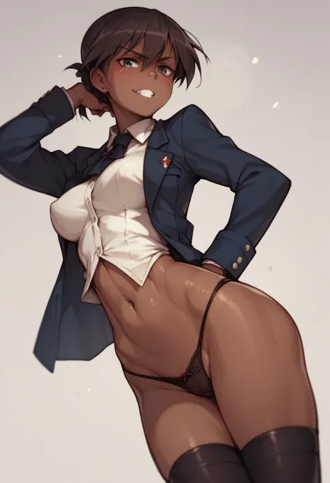 Dark brown skin　　Strike Witches　　Dark brown skin　Dark brown skin　　Bottom panties oHuman Bomb School　Special attack　Terror incontinence　suicide bombing