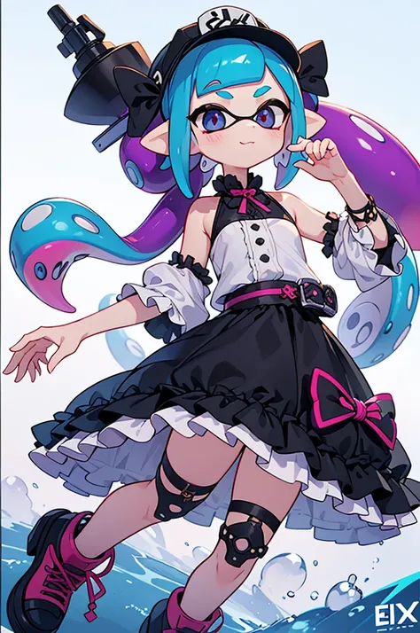 3D Images、Splatoon Inkling Girl 1/7 scale figure、Product sample image、Figures with interchangeable outfits、Supervised by Nintendo、Lolita Clothing、Gothic Clothing、Swimwear、