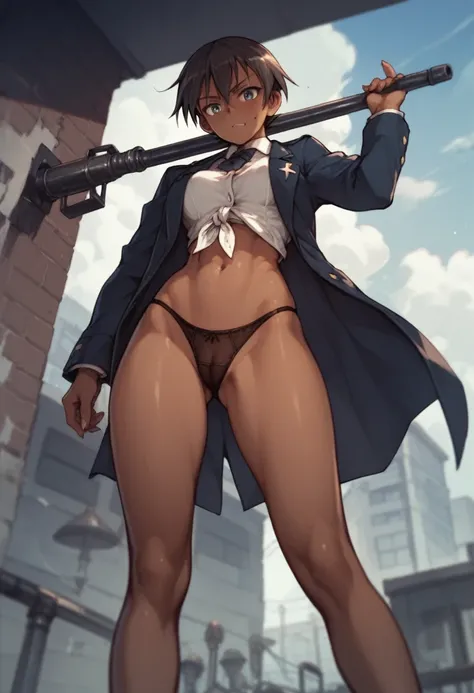 Dark brown skin　　Strike Witches　　Dark brown skin　Dark brown skin　　Bottom panties Human Bomb School　　Terror incontinence　Clippin