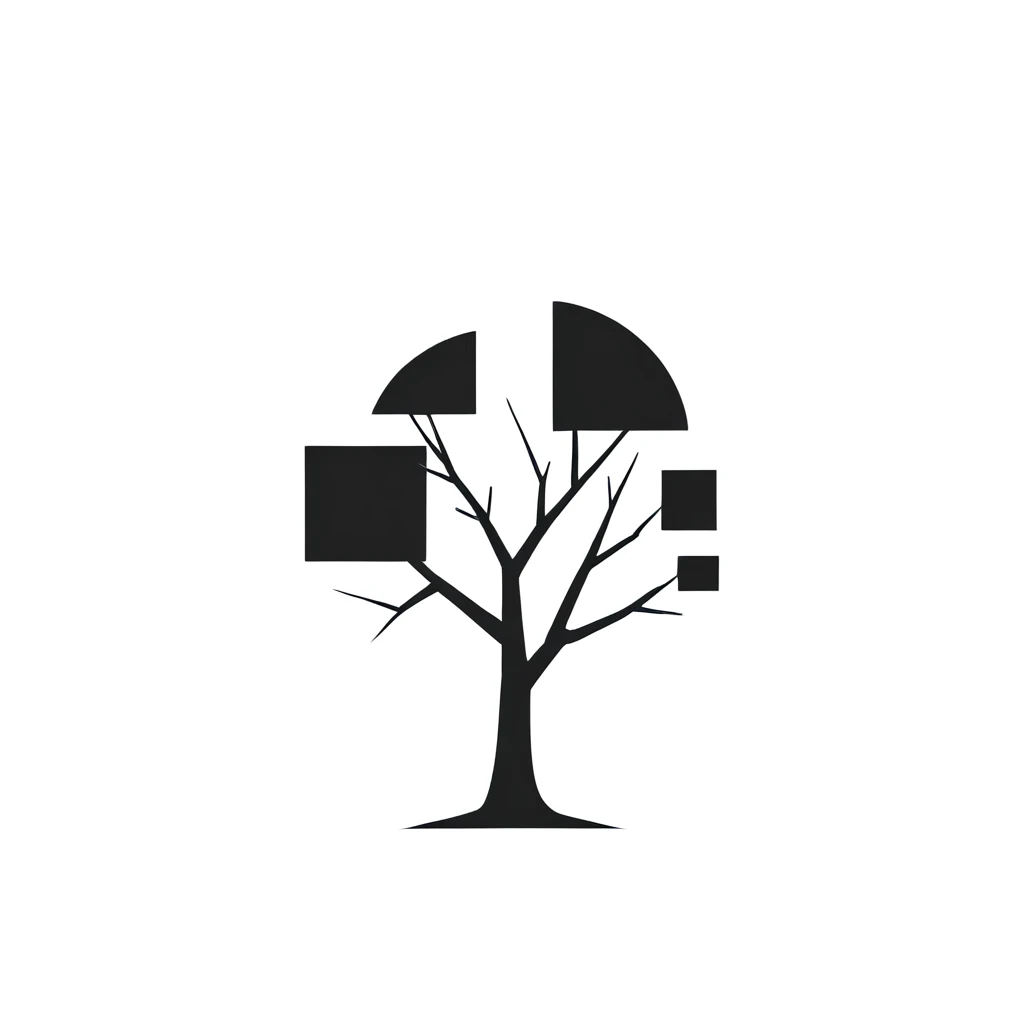 logo_l, （（（Abstract：1.5））），（（masterpiece）），only black, only strokes,Conceptual art, Minimalism, Pop art, Cubism， simple stroke of tree, integrate simple stroke of earth, transparent background, simple background, Surrealism
