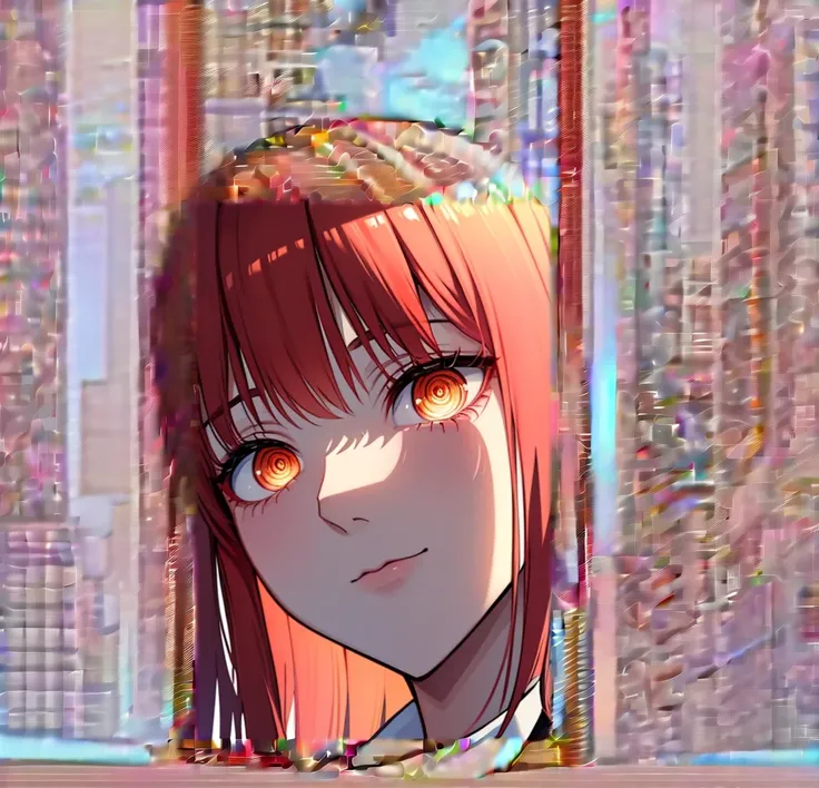 bangs, office background