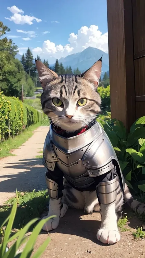 Cat in armor