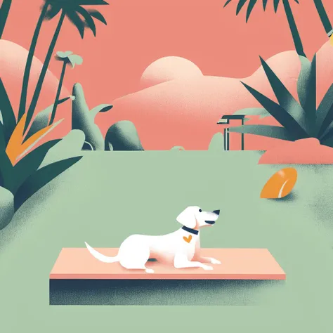 illstyle, illustration style, dog-or-paradise