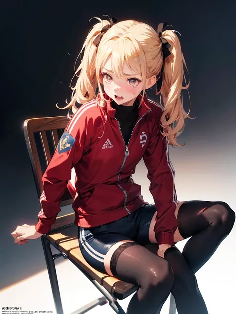 NICE,unparalleled beautiful girl,tteens detailed cute shot, pretty cool and beautiful cute face,super detailed NICE cute face, nice body, beautiful teeth, various color twintails, (FGO, Arknight, track jacket, hot pants),(erotic, sexy, upper eyes, seduce m...