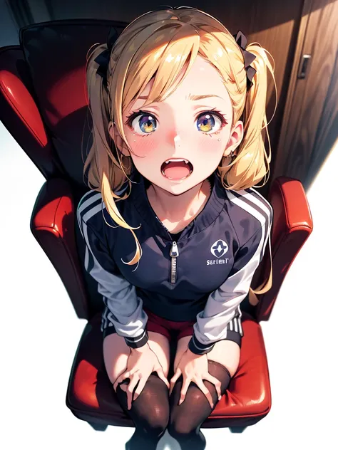 NICE,unparalleled beautiful girl,tteens detailed cute shot, pretty cool and beautiful cute face,super detailed NICE cute face, nice body, beautiful teeth, various color twintails, (FGO, Arknight, track jacket, hot pants),(erotic, sexy, upper eyes, seduce m...