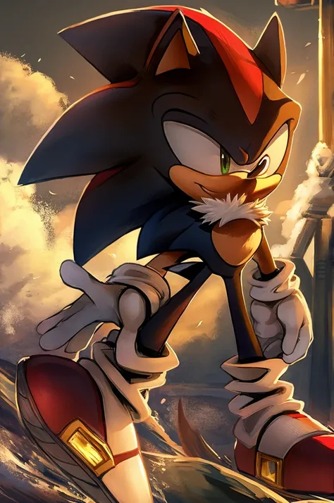 sonic as shadow the hedgehog