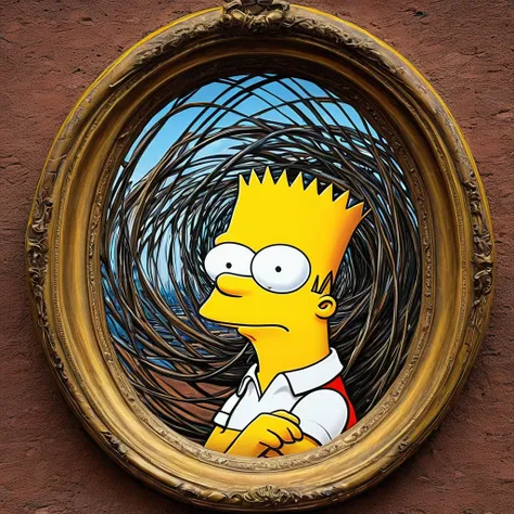 arte surrealismo bart simpson