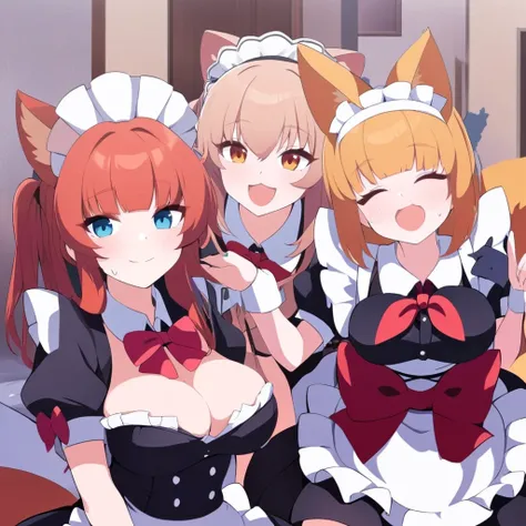 Sexy fox maids 