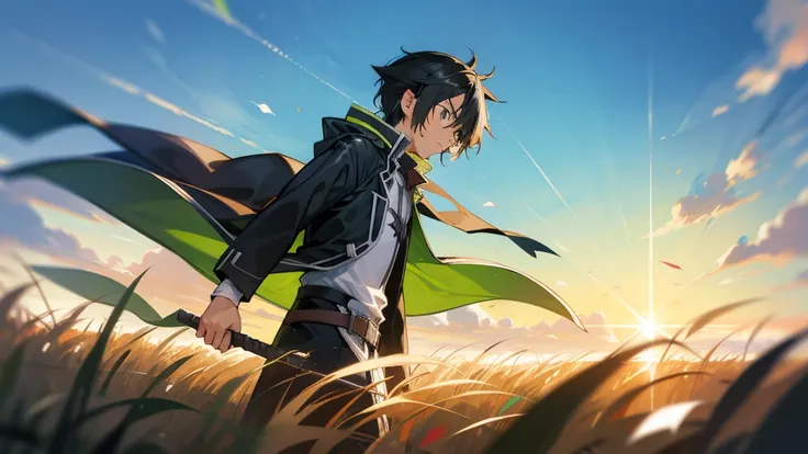 Kirito in a field