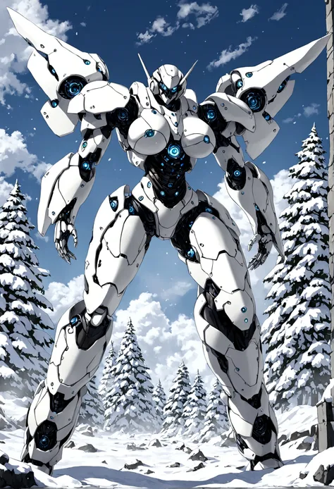 big breasts robot battle suit Apocalypse snow x ray