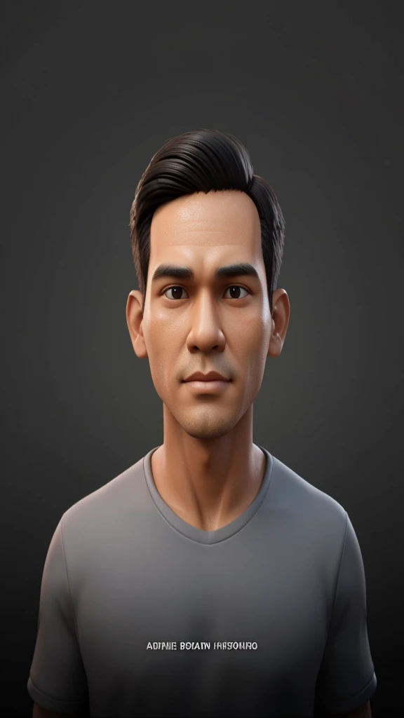 A closeup of a Indonesian man with a baseball hat on his head, wearing black hoodie, character headshot portrait, 8k portrait rendering, disney rendering, personagem de perto, retrato de personagem em close, Personagem 3D realistic, personagem estilizado, ...