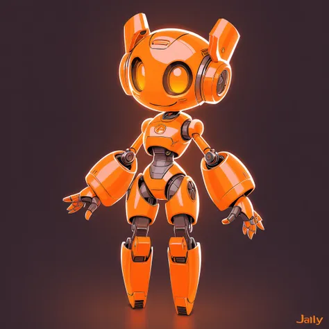 I, Robot... You, Jane in Alloy orange aesthetic art style