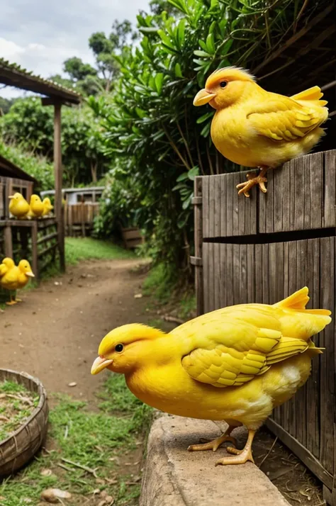 🐣🐣🐣, pollito 🐤, pollito saliendo del huevo tierno, tipo anime, no agregues personas , fondo de granja 