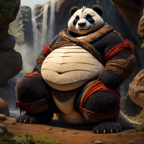 fat chunky panda the dragon warrior