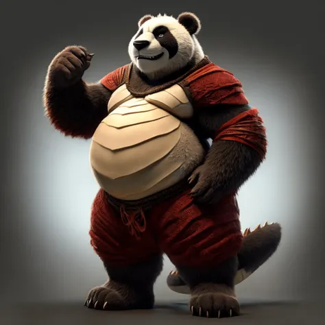 fat chunky panda the dragon warrior