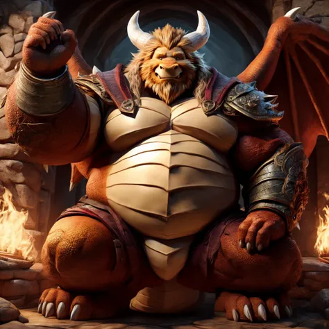 fat chunky asgore the dragon warrior