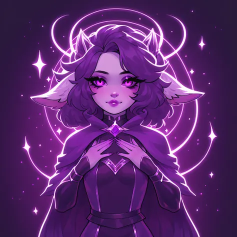 Prophecy Girl in Amaranth Purple aesthetic art style