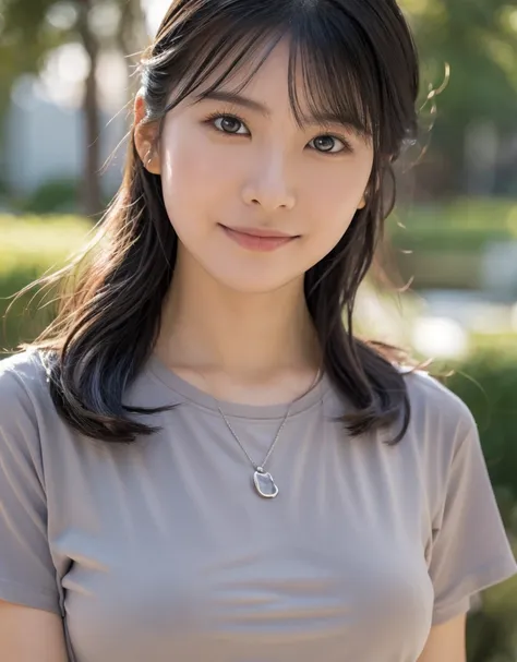 nswf,(wearing ,t-shirt:1.3),{{{{see through:1.5}}}},{{t-shirt are wet with water}},{erect nipples},Top quality, 1 beautiful Japanese woman, teen,high school student,(18 years old),medium hair, (Black hair:1.2), Ultra-realistic capture, Highly detailed, Hig...