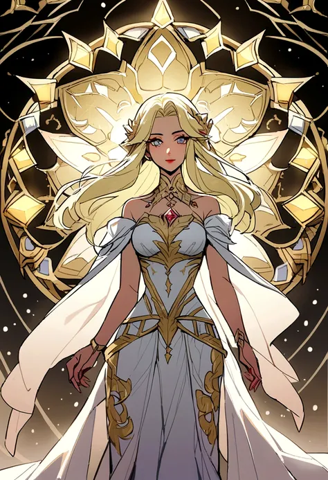 Woman Aasimar Celestial, beatifull,