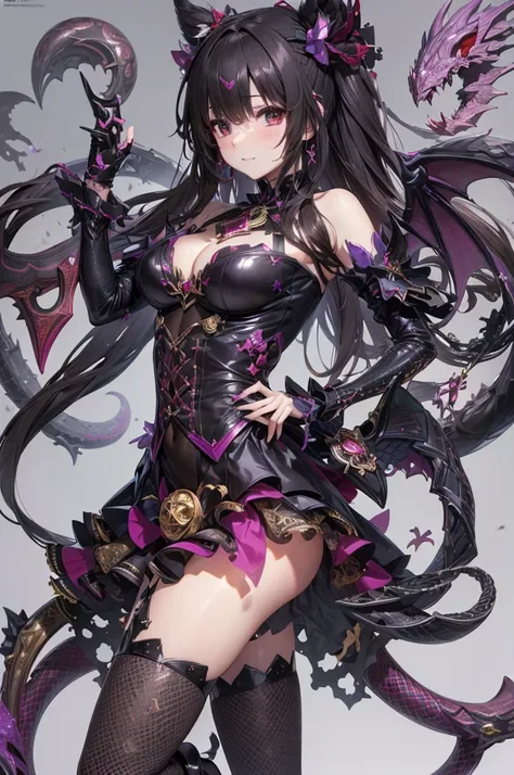 ((best quality)), ((highly detailed)), masterpiece, succubus-style magical girl.