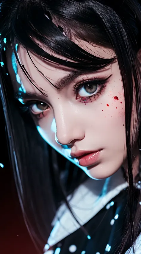 （This is a CG illustration..）(Tabletop:1.2, Highest quality), (Beautiful, detailed eyes: 1.2), (Detailed Background,Dark fantasy), (Beautifully detailed face), High Contrast, (Best lighting, Very delicate and beautiful), ((Cinematic Light)), colorful, Hype...