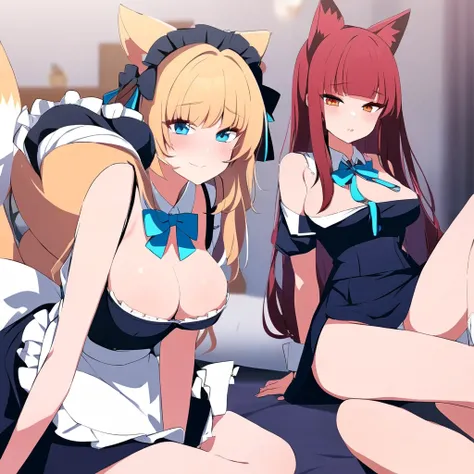 Sexy fox maids 