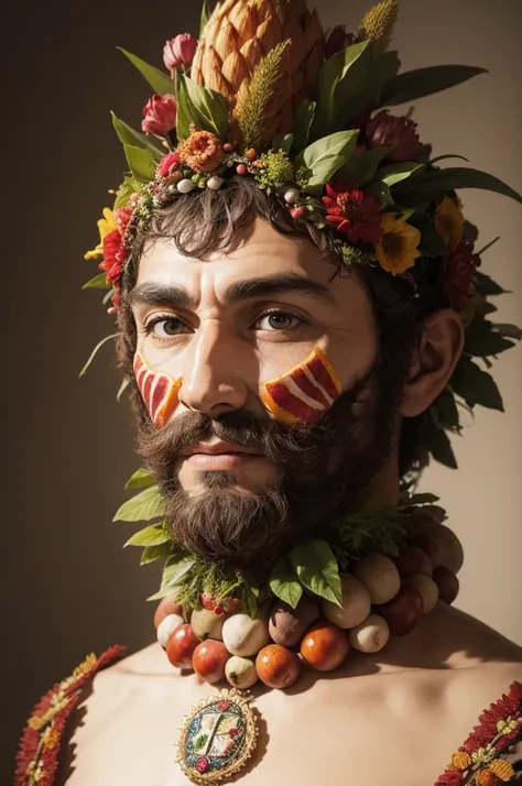 Arte arcimboldo de um homem