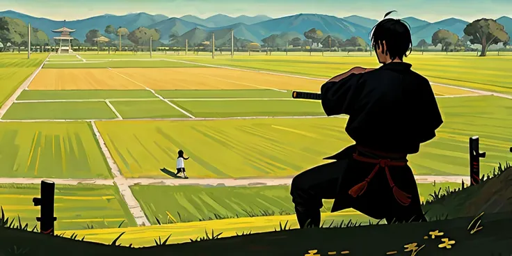 campo de guerra samurai