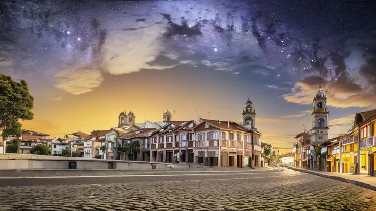 (1 garota:1.35),detalhes do rosto，(vista da rua:1.35)，a noite，bairro iluminado,chai，vista em uma garrafa，garrafa cercada por pai...