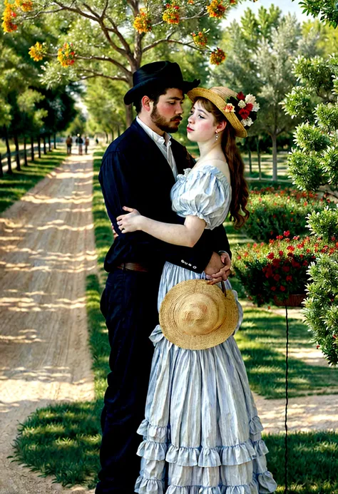  Create image inspired by Renoirs Impressionism painting in OK.