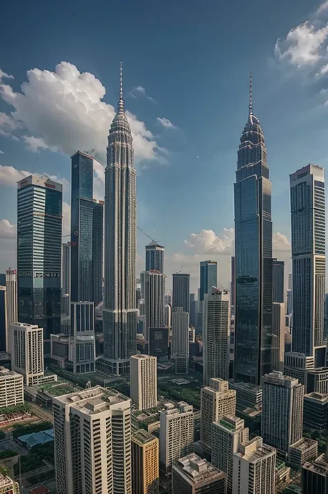 Kuala lumpur in the future when all races are living in harmony without segregation