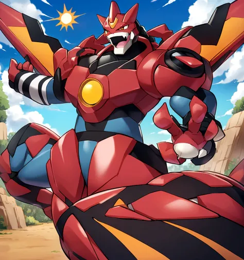 pokemon groudon junto con kyogre y rayquaza luchan entre si