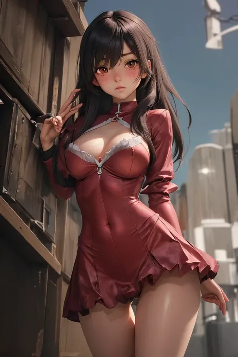 ultra detailed, beauty, cute, intense blush, female, body complete, hair texture, perfect anatomy, perfect hips, perfect legs, anime, high quality
