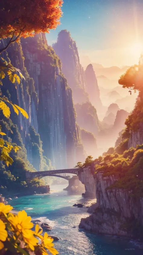 official art，Unity 8k wallpaper，Extremely detailed，Beauty and aesthetics，masterpiece，Best quality，The content is very detailed，Bright colors，romanticism，Summer Dream，fruit，dreamlike灯光，The scattered water drops float in the air and sparkle in the sun，HD，Det...